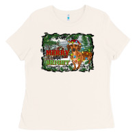 Bone merry and bright  dachshund with farm Ladies Tee - RanaPortraitStore