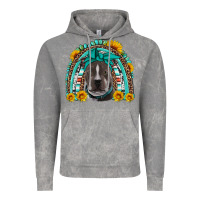 Cloud Rock western pitbull rainbow Vintage Hoodie - Artiststas