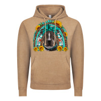 Vintage Coffee western pitbull rainbow Vintage Hoodie - Artiststas