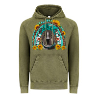 Vintage Olive western pitbull rainbow Vintage Hoodie - Artiststas