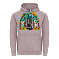 Vintage Zinc western pitbull rainbow Vintage Hoodie - Artiststas