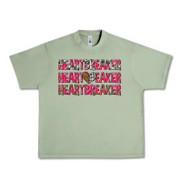 Oil Green heartbreaker with leopard and cowhide Urban Heavy Tee - NancyCooperArtShop