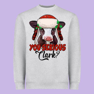 You Serious Clark Baby Cow Heavyweight Sweatshirt Designed By Jasminsmagicworld