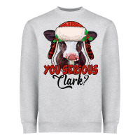 Heather Grey you serious clark baby cow Heavyweight Sweatshirt - Jasminsmagicworld