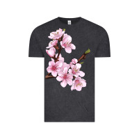 Vintage Black Peach Blossom Vintage Tee - LillyAllenDesigns