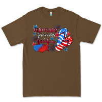 Cacao Flip flops fireworks & freedom 4th of july Premium Tee - CowGirlArtShop
