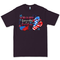 Plum Flip flops fireworks & freedom 4th of july Premium Tee - CowGirlArtShop