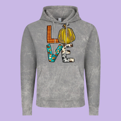 Fall Love Vintage Hoodie Designed By Jahusdesignshop