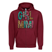 Burgundy Girl Mimi Zipper Hoodie - BundleAndBundleShop