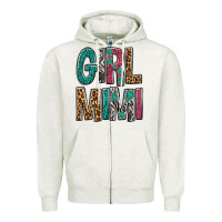 Oatmeal Heather Girl Mimi Zipper Hoodie - BundleAndBundleShop