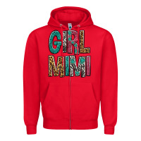 Red Girl Mimi Zipper Hoodie - BundleAndBundleShop