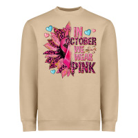 Mushroom In october we wear pink Heavyweight Sweatshirt - NancyCooperArtShop