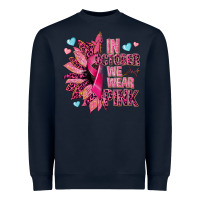 Navy In october we wear pink Heavyweight Sweatshirt - NancyCooperArtShop