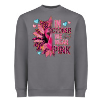 Storm In october we wear pink Heavyweight Sweatshirt - NancyCooperArtShop