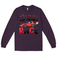 Plum you make my heart race valentine's day Long Sleeve Tee - MaliasSmallBusiness