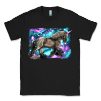 Black black unicorn Classic Tee - LillyAllenDesigns