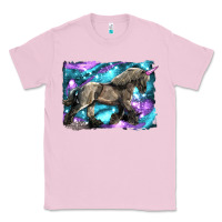 Bubblegum Pink black unicorn Classic Tee - LillyAllenDesigns