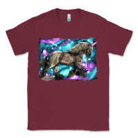 Burgundy black unicorn Classic Tee - LillyAllenDesigns
