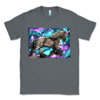 Charcoal Heather black unicorn Classic Tee - LillyAllenDesigns