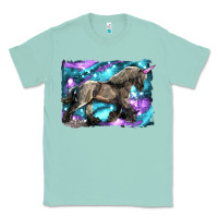 Seafoam black unicorn Classic Tee - LillyAllenDesigns