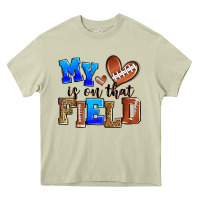 My Heart Is On That Field American Football Heavy Core Tee | Teevron