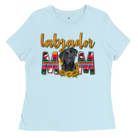 Baby Blue western labrador retriever mom Ladies Tee - texasbilliewilder