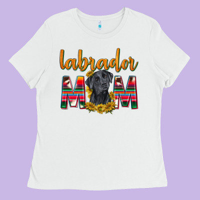 Western Labrador Retriever Mom Ladies Tee Designed By Texasbilliewilder
