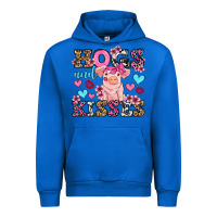 Cobalt hogs and kisses pig  olivia Urban Hoodie - OliviaCreatesArt