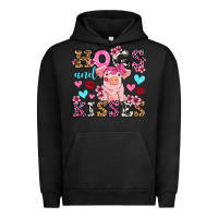 Pigment Black hogs and kisses pig  olivia Urban Hoodie - OliviaCreatesArt