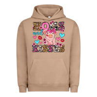 Pigment Burro hogs and kisses pig  olivia Urban Hoodie - OliviaCreatesArt