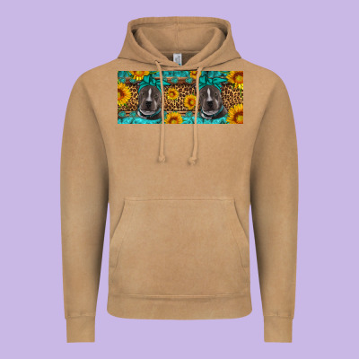 Western Pitbull Vintage Hoodie Designed By Artiststas