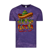 Cloud Purple let's fiesta mexican hat Vintage Tee - BarkalooDesign