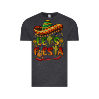 Vintage Black let's fiesta mexican hat Vintage Tee - BarkalooDesign