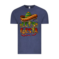Vintage Denim let's fiesta mexican hat Vintage Tee - BarkalooDesign