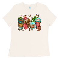 Bone cowgirl coffee cups Ladies Tee - Zillion Design Studio