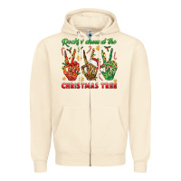 Sandshell Rockin' Around The Christmas Tree Zipper Hoodie - BundleAndBundleShop