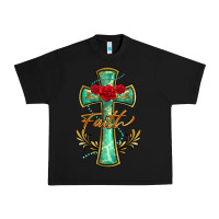 Black cross faith Urban Heavy Tee - BarkalooDesign