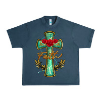 Midnight Navy cross faith Urban Heavy Tee - BarkalooDesign
