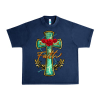 Navy cross faith Urban Heavy Tee - BarkalooDesign