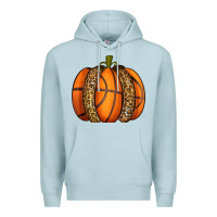 Blue Mist Basketball Pumpkin Premium Hoodie - texasbilliewilder