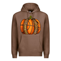 Chestnut Basketball Pumpkin Premium Hoodie - texasbilliewilder