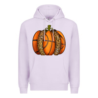 Lilac Basketball Pumpkin Premium Hoodie - texasbilliewilder