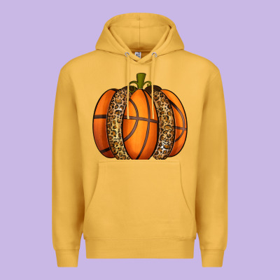 Basketball Pumpkin Premium Hoodie Designed By Texasbilliewilder