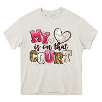 Cream my heart is on that court volleyball Heavy Core Tee - Zillion Design Studio