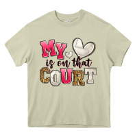Mossy my heart is on that court volleyball Heavy Core Tee - Zillion Design Studio