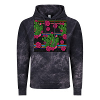 Cloud Black mexican rose and cactus seamless pattern Vintage Hoodie - BundleAndBundleShop