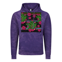 Cloud Purple mexican rose and cactus seamless pattern Vintage Hoodie - BundleAndBundleShop
