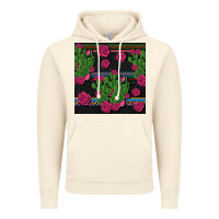 Vintage Artic mexican rose and cactus seamless pattern Vintage Hoodie - BundleAndBundleShop