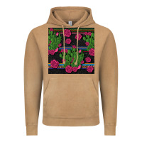 Vintage Camel mexican rose and cactus seamless pattern Vintage Hoodie - BundleAndBundleShop