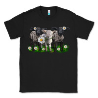 Black baby sheeps with daisies Classic Tee - LillyAllenDesigns